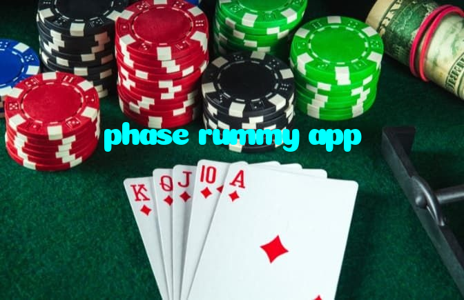 phase rummy app casino presented on mobile device in Pakistan with slots and live games